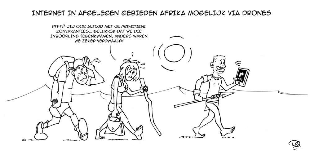 Cartoon - Internet in afgelegem gebieden