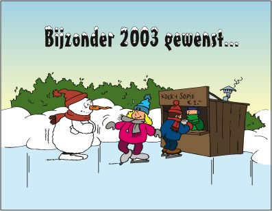 Illustratie - Wenskaart Bijzonder 2003 gewenst
