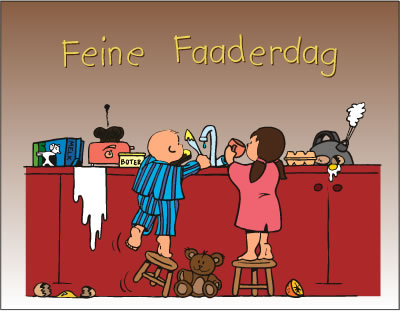 Illustratie - Wenskaart Vaderdag