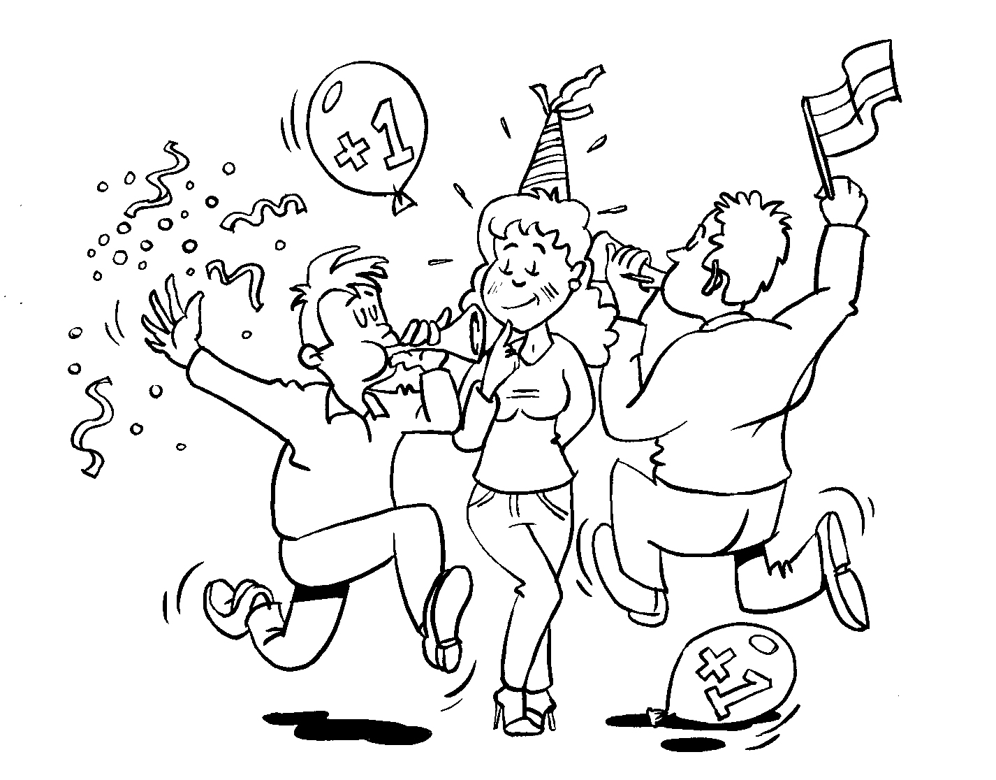 Illustratie - Verjaardag vrouw