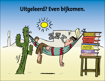 Illustratie - Uitgeleerd? Even bijkomen