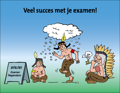 Illustratie - Veel succes met je examen